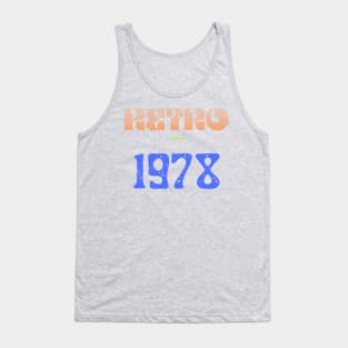 Retro Birthyear 1978 Tank Top